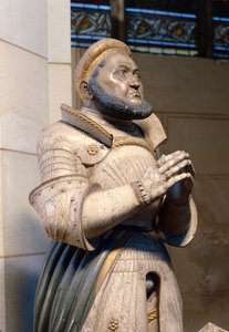 Lifesize تمثال المرمر للناخب فريدريك الحكيم ، في قلعة القلعة ، Wittenberg ، c.1529-21 (المرمر)