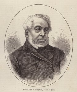 Lionel de Rothschild, British banker, politician and philanthropist (engraving) بواسطة المدرسة الألمانية