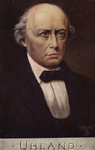 لودفيغ أولاند (1787-1862)، شاعر وعالم لغة ألماني (طباعة حجرية ملونة) بواسطة المدرسة الألمانية