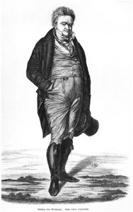 لودفيج فان بيتهوفن (1770-1827) بواسطة المدرسة الألمانية
