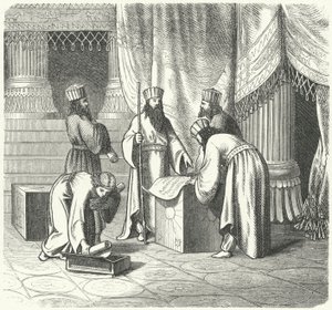 المجوس ، الكهنة الفارسيون الزرادشتية (نقش) بواسطة المدرسة الألمانية