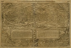خريطة البندقية ، بقلم سيباستيان مونستر (1488-1552) المنشورة في بازل ، حوالي 1560 بواسطة المدرسة الألمانية