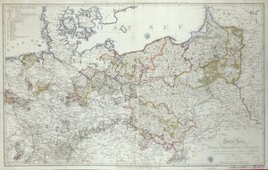 خريطة للولايات البروسية في عام 1799 (طباعة)