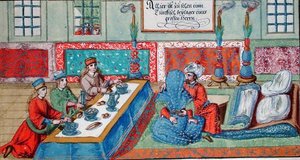 زواج تركي من الطبقة العليا (ألوان مائية على ورق) بواسطة المدرسة الألمانية