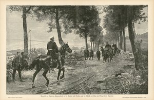 اجتماع بسمارك ونابليون الثالث بعد معركة سيدان ، الحرب الفرنسية البروسية ، 2 سبتمبر 1870