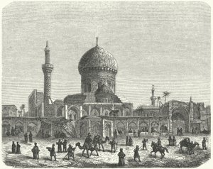 مسجد احمد خياجة وساحة السوق بغداد (نقش) بواسطة المدرسة الألمانية