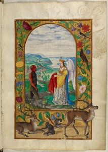 السيدة Harley 3469 ، f.18 Queen تقدم رداءًا لرجل في حمام السباحة ، المثل الرابع ، من "Splendor Solis" بقلم Salomon Trismosin بواسطة المدرسة الألمانية