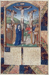 السيدة Hunter 36 Crucifixion ، من Vita Christi ، بقلم لودولف ساكسونيا ، c.1300-7778 بواسطة المدرسة الألمانية