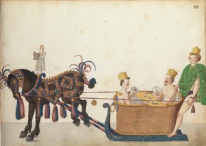 زلاجة مسابقة المسيرة ، 1640 ج بواسطة المدرسة الألمانية