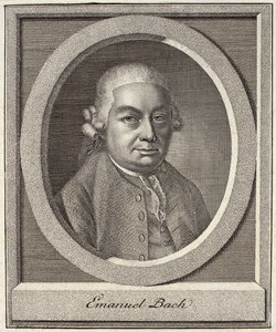 صورة كارل فيليب إيمانويل باخ (1714-1788) بواسطة المدرسة الألمانية