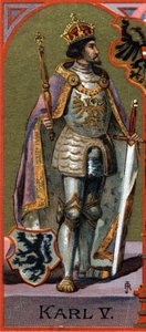 صورة تشارلز الخامس (تشارلز الخامس) (1500-1558) بواسطة المدرسة الألمانية
