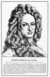 صورة لجوتفريد فيلهلم ليبنيز (1646-1716) بواسطة المدرسة الألمانية