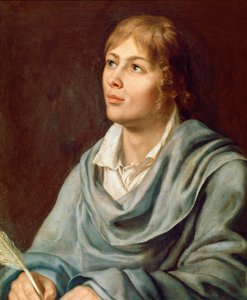 صورة للمؤلف الموسيقي النمساوي فولفجانج أماديوس موزارت (1756-1791) لوحة للمدرسة الألمانية في القرن التاسع عشر. نابولي ، Conservatorio di Musica San Pietro a Majella بواسطة المدرسة الألمانية