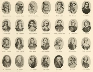 صور مشاهير الألمان من Ritter vom Deutschen Geiste (litho) بواسطة المدرسة الألمانية