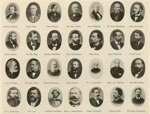 صور مشاهير الألمان من Ritter vom Deutschen Geiste (litho) بواسطة المدرسة الألمانية