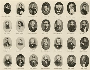 صور مشاهير الألمان من Ritter vom Deutschen Geiste (litho) بواسطة المدرسة الألمانية