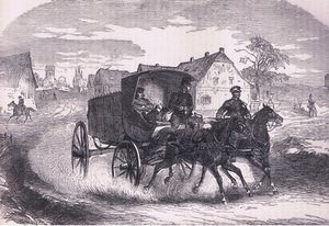 المركز العسكري البروسي ، تاريخ الحرب بين فرنسا وألمانيا Cassells الذي نشرته شركة Cassell and Company Limited ، c1890 (litho) بواسطة المدرسة الألمانية