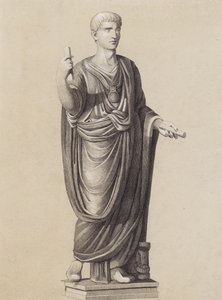 رجل روماني يرتدي التوجا بريتكستا (ليثو) بواسطة المدرسة الألمانية