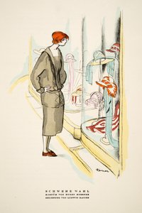 Schwere Wahl، أوفتيفت بواسطة يوجين موسنر، من ستايل، نشر عام 1922 (طبعة بوشوار) بواسطة المدرسة الألمانية