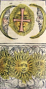 Sun Dogs and Moon Dogs ، تم نشره في نورنبرغ كرونيكل ، 1493 بواسطة المدرسة الألمانية