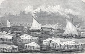 القوارب تحت الشراع ، حانة. لندن 1874 بواسطة المدرسة الألمانية