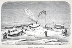 منزل هانسا على Floe ، حانة. لندن 1874 بواسطة المدرسة الألمانية
