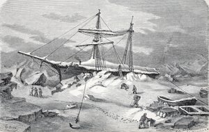 هانسا في محنة ، حانة. لندن 1874 بواسطة المدرسة الألمانية