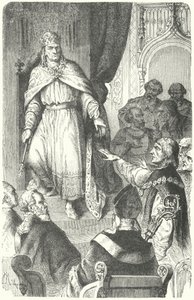 أصدر الإمبراطور الروماني المقدس تشارلز الرابع الثور الذهبي عام 1356 (نقش) بواسطة المدرسة الألمانية