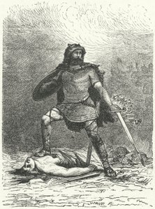 The Norse god Tyr (engraving) بواسطة المدرسة الألمانية