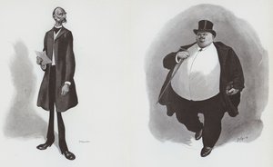 The Tall Moeller: The Fat Oertel (ليثو) بواسطة المدرسة الألمانية