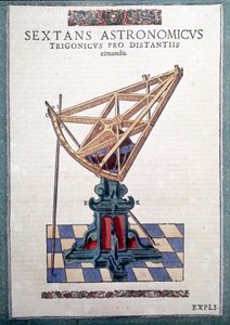 السدس الفلكي في "" Astronomiae Instituatae machanicia "بقلم Tycho Brahe (1546 - 1601) ، Wandsbeck بواسطة المدرسة الألمانية