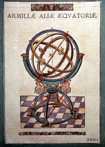 الكرة الأرضية الاستوائية في "" Astronomiae Instituatae machanicia "بقلم Tycho Brahe (1546 - 1601) ، Wandsbeck بواسطة المدرسة الألمانية