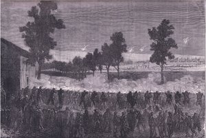 The sortie of Cachan, Cassells History of the War between France and Germany published by Cassell and Company Limited, c.1890 (litho) بواسطة المدرسة الألمانية