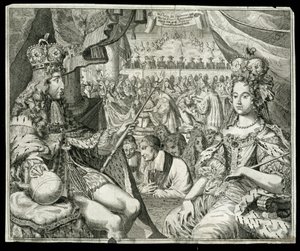 وليام الثالث (1650-1702) وماري الثاني (1662-94) ملك وملكة بريطانيا العظمى وأيرلندا من 1689 ، c.1689 بواسطة المدرسة الألمانية