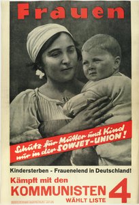 نساء! حارب مع الشيوعيين ، تصويت قائمة 4 - مجهول 1924 (ليثوجراف) بواسطة المدرسة الألمانية