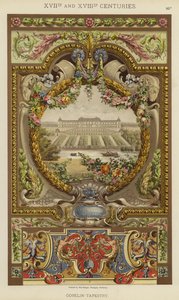 القرنين السابع عشر والثامن عشر ، Gobelin-Tapestry (لون ليثو) بواسطة المدرسة الألمانية