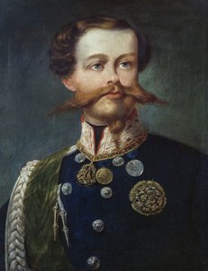 صورة فيكتور عمانويل الثاني (1820-1878) ، ملك إيطاليا ، بقلم جيرولامو إندونو ، زيت على قماش