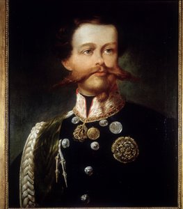 صورة لفيكتور إيمانويل الثاني (فيكتور إيمانويل) (فيتوريو إيمانويل) (1820 - 1878) بواسطة جيرولامو (جيرولامو) إندونو. متحف عصر النهضة. ميلان. بواسطة جيرولامو إندونو