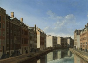 "المنحنى الذهبي" في Herengracht ، أمستردام من الشرق بواسطة جيريت أدريانينز بيركهايد