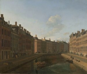 منظر للمنحنى الذهبي في Herengracht من الشرق
