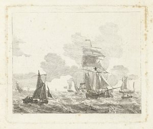 السفن الشراعية في المياه العكرة Seascapes with Ships (عنوان المسلسل) بواسطة جيريت جرونويجن