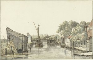 منظر Ringdijk على Schulpbrug ، باتجاه جانب Utrecht من Amstel
