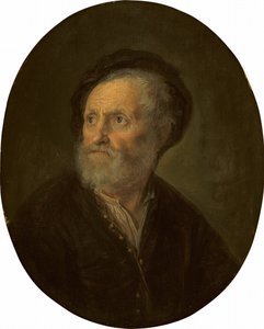 تمثال نصفي لرجل ملتحٍ، حوالي 1642-1645 (زيت على لوحة)