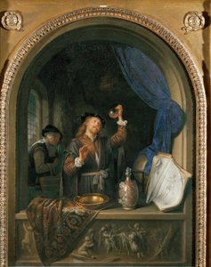 الطبيب (لوحة على خشب البلوط)