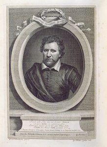 بن جونسون (1573-1637) ، منقوش بواسطة جورج فيرتو (1684-1756) ، 1730 بواسطة جيريت فان هونثورست