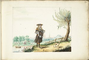 Moses ter Borch في الريف خارج Zwolle