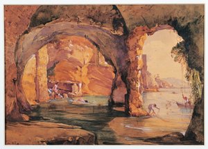 Italy, Naples, Underground level of Palazzo Donn