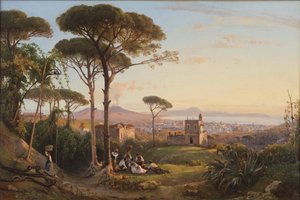 نابولي ينظر إليها من لا كونوتشيا ، 1844.