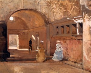 حمامات بومبي المائية بقلم جيسينتو جيغانتي (1806-1876) المعرض الوطني للفن الحديث في القرن التاسع عشر ، روما