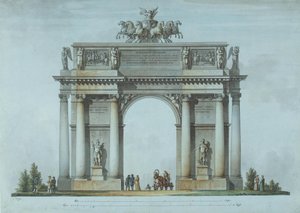 بوابة نارفا للنصر في سانت بطرسبرغ ، 1814